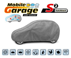 Pokrowiec na samochód MOBILE GARAGE - rozmiar S2 hatchback - opis graficzny.