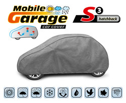 Pokrowiec na samochód MOBILE GARAGE - rozmiar S3 hatchback - opis graficzny.