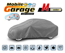 Pokrowiec na samochód MOBILE GARAGE - rozmiar M sedan - opis graficzny
