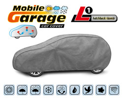 Pokrowiec na samochód MOBILE GARAGE - rozmiar L1 hatchback-kombi - opis graficzny.
